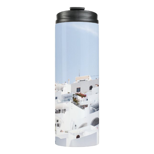 Santorini, greece thermal tumbler (Front)