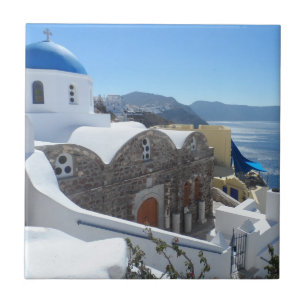 Santorini, Greece Tile