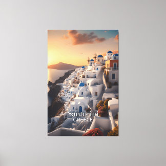 Santorini, Greece: Unforgettable Vacation Paradise Canvas Print