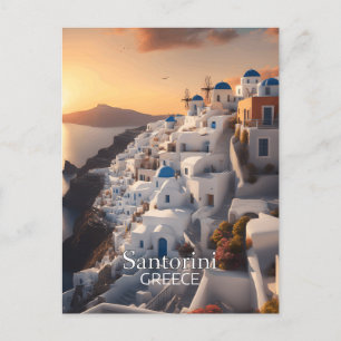 Santorini, Greece: Unforgettable Vacation Paradise Postcard