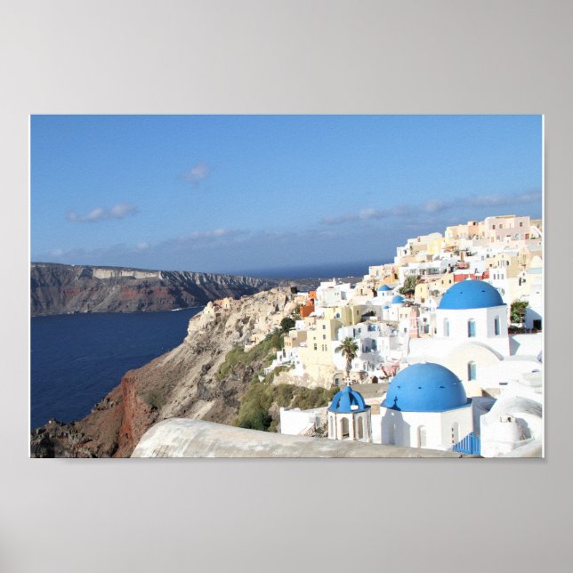 Santorini, Greece, Village of Oia, photography, Poster (Front)