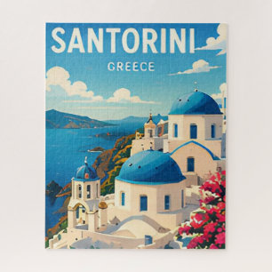 Santorini Greece White Villages Aegean Sea Jigsaw Puzzle