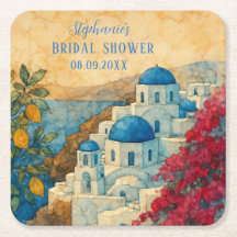 Santorini Greek Citrus Mediterranean Bridal shower