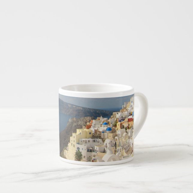Santorini in the Afternoon Sun Espresso Cup (Front Right)