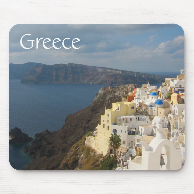 Santorini in the Afternoon Sun Mouse Pad (Front)