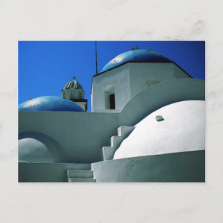 Santorini Island Church Greece Postcard