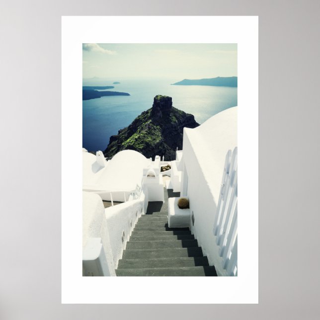 Santorini Island, Greece Poster (Front)