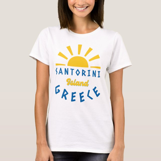 Santorini Island, Greece - Sunshine Women's T-Shirt (Front)