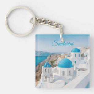Santorini Keychain