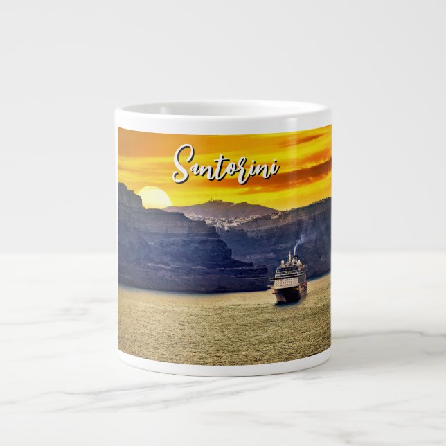 Santorini Large Coffee Mug (Front)