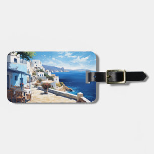 Santorini Luggage Tag