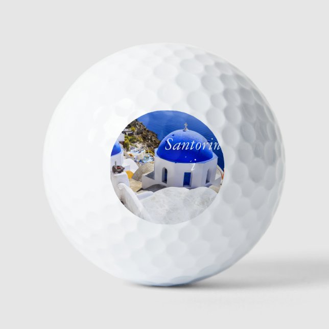 Santorini Oia  Golf Balls (Front)