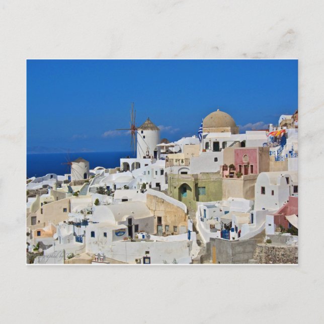 Santorini Oia Postcard (Front)