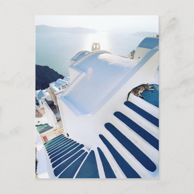 Santorini Oia Steps, Greece Postcard (Front)
