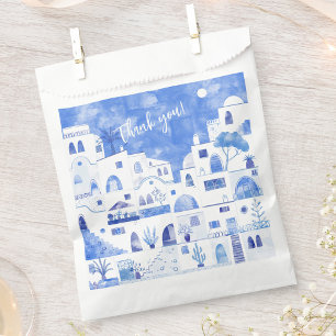Santorini Oia Thank You Favour Bags