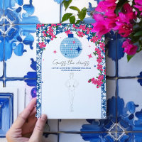 Santorini Pink bridal Guess the dress Game card