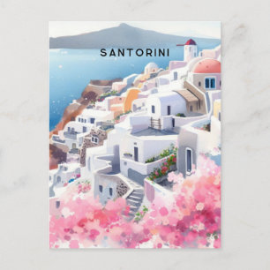 santorini postcard