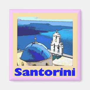 Santorini Poster Magnet