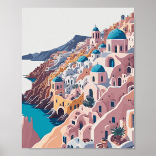 Santorini Poster: Santorini Greece Poster