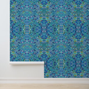 Santorini Sea Glass Abstract Wallpaper