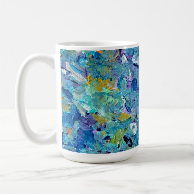 Santorini Sea Glass Coffee Mug (Left)