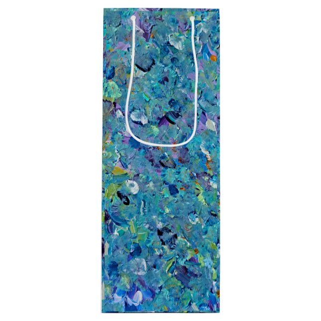 Santorini Seaglass Wine Gift Bag (Front)