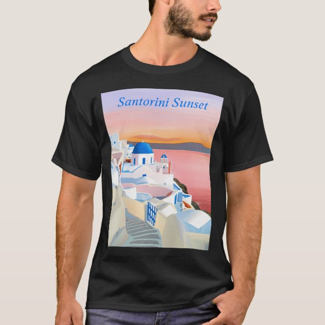 Santorini Sunset T-Shirt (Front)
