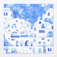 Santorini Watercolor