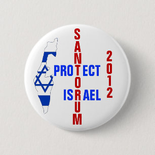 Santorum 2012 6 cm round badge
