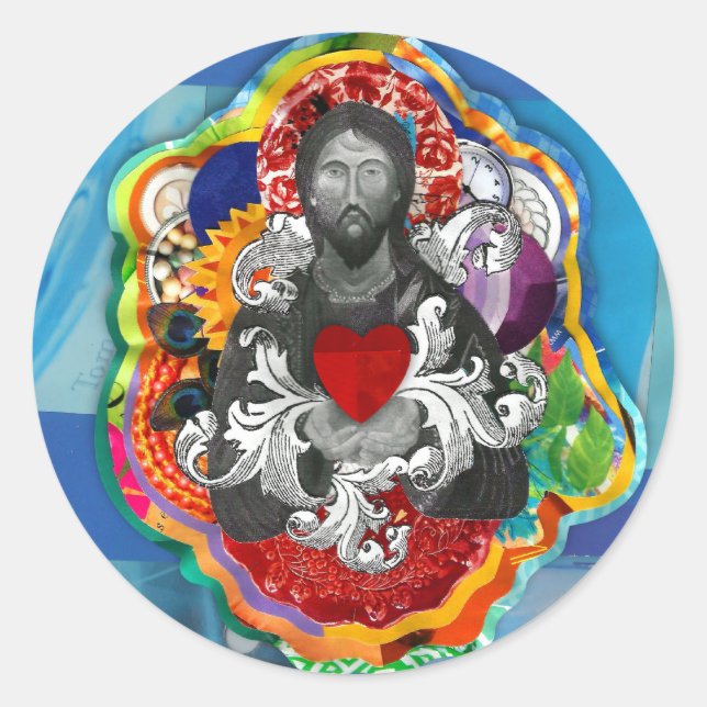 Santos Classic Round Sticker (Front)