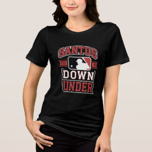 Santos Down Under Baseball Logo Tri-Blend Shirt