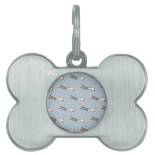 Santos-Dumont 14-Bis Aeroplane Pet Tag
