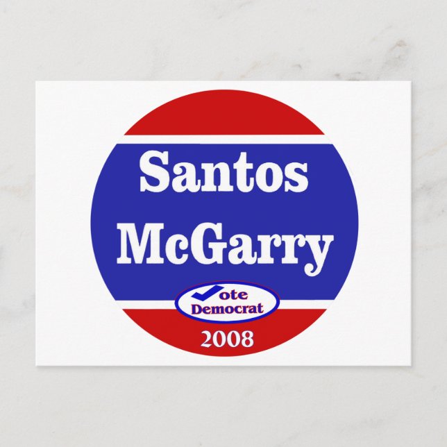 Santos McGarry in 2008 Postcard (Front)
