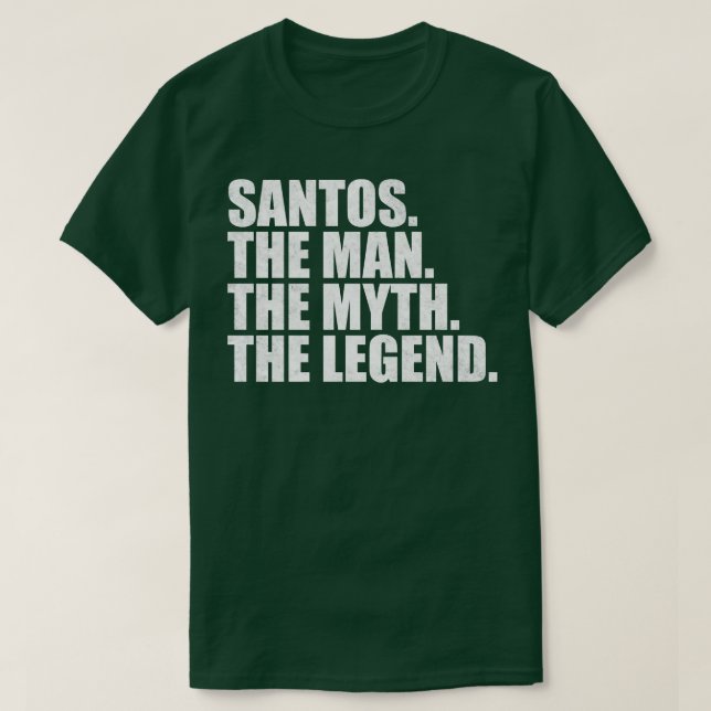 SantosSantos Name Santos given name T-Shirt (Design Front)