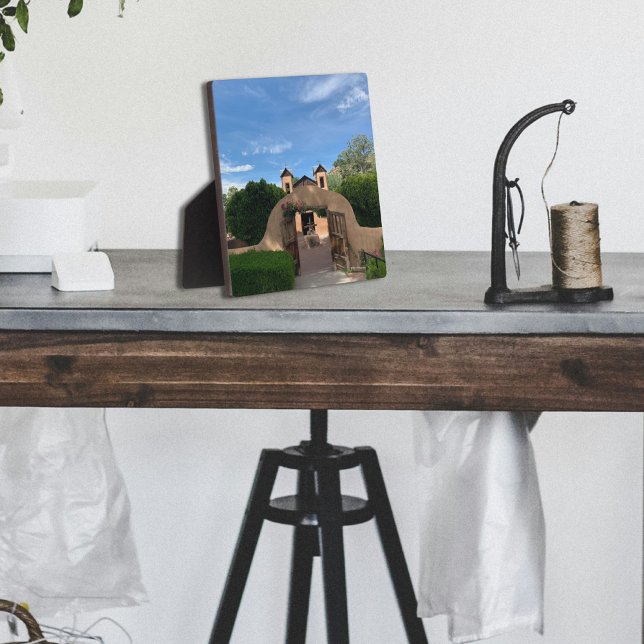 Santuario de Chimayo church photograph catholic  Plaque (Creator Uploaded)