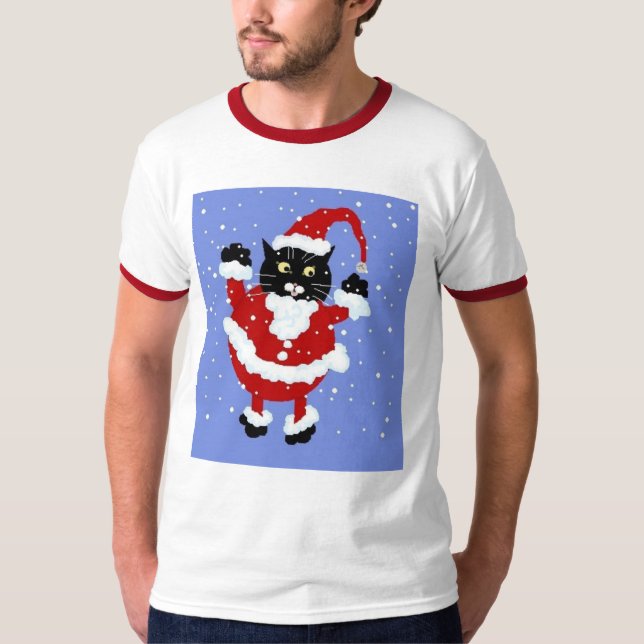 Santy Cat Snow Shirt (Front)