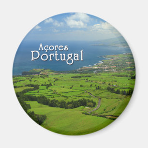 Sao Miguel green landscape Magnet