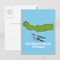 São Miguel Island Portugal map