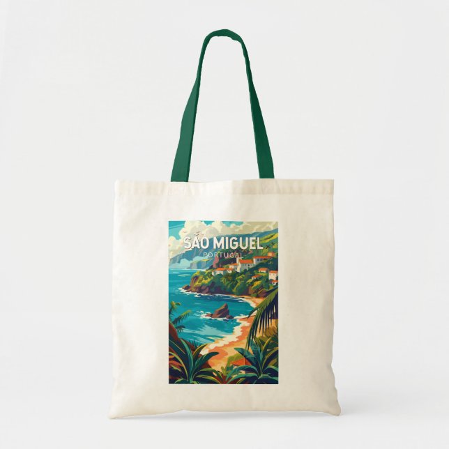 Sao Miguel Island Portugal Travel Art Tote Bag (Front)
