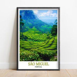 São Miguel Poster - Gorreana Tea Plantations Print