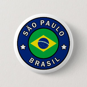 São Paulo Brasil 6 Cm Round Badge