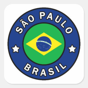 São Paulo Brasil Square Sticker