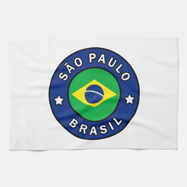 São Paulo Brasil Tea Towel (Horizontal)