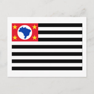 São Paulo, Brazil Flag Postcard