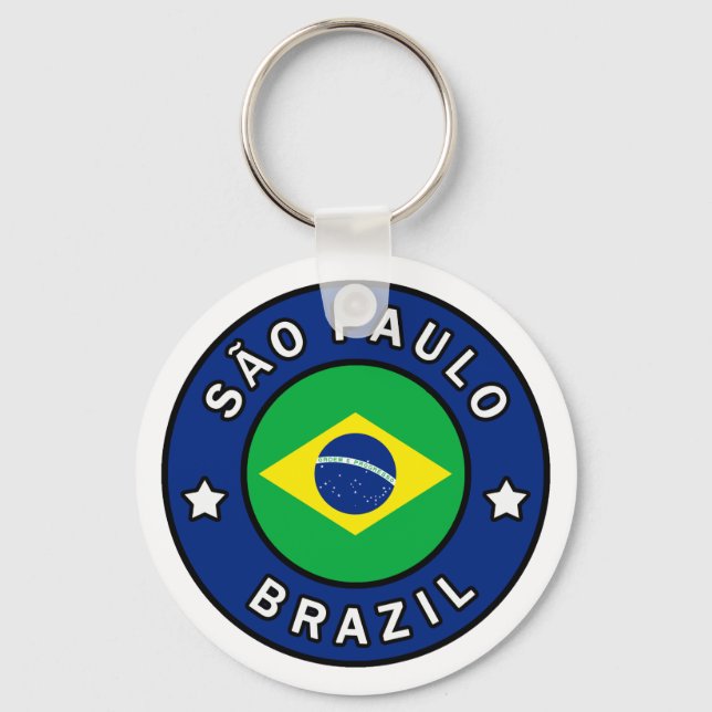 São Paulo Brazil Key Ring (Front)