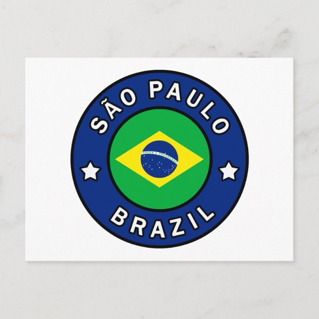 São Paulo Brazil Postcard (Front)