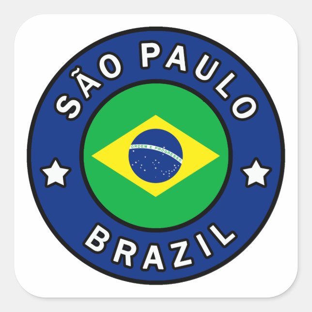 São Paulo Brazil Square Sticker (Front)
