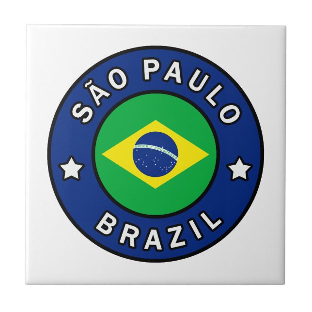 São Paulo Brazil Tile (Front)