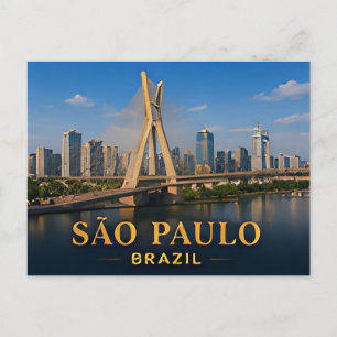 ✈️ São Paulo Brazil Travel Gift 🌆 Postcard