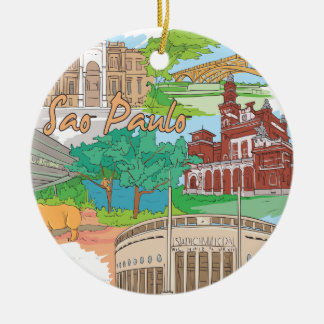 Sao Paulo Ceramic Tree Decoration